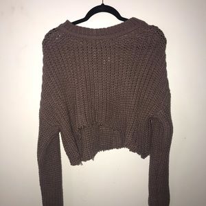 zaful cropped sweater